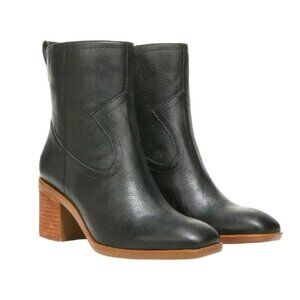 ZODIAC Lovie Boot in Black – Square Toe, Block Heel, Cowboy/90s Inspired, Size 5